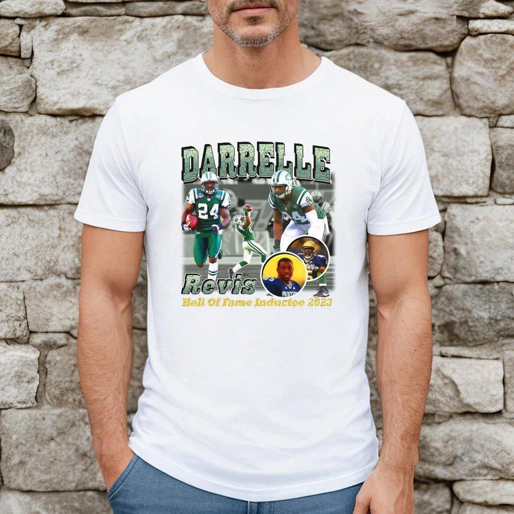 Darrelle Revis Tee Shirt,Hall Of Fame Inductee 2023 Football Unisex Tee Shirt